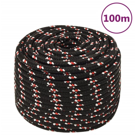 Cuerda de barco polipropileno negra 12 mm 100 m