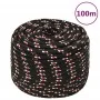 Black 12 mm 100 m polypropylene boat rope by vidaXL, Ropes and metal cords - Ref: Foro24-152354, Price: 52,76 €, Discount: %