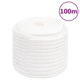 Intensives weißes Polypropylen-Bootsseil 16 mm 100 m von vidaXL, Seile und Metallschnüre - Ref: Foro24-152574, Preis: 77,72 €...