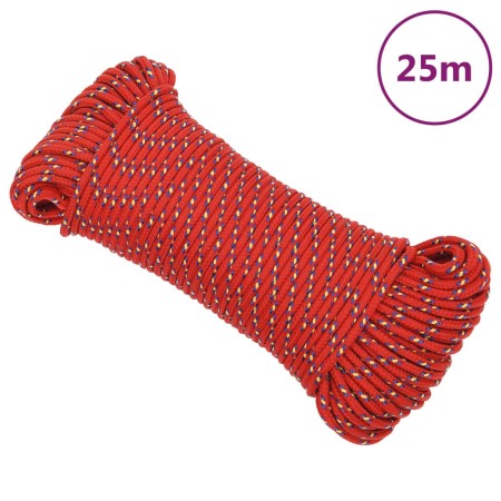 Bootstau Polypropylen rot 3 mm 25 m von vidaXL, Seile und Metallschnüre - Ref: Foro24-152375, Preis: 8,58 €, Rabatt: %