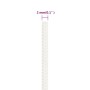 Intense white 2 mm 25 m polypropylene boat rope by vidaXL, Ropes and metal cords - Ref: Foro24-152529, Price: 11,02 €, Discou...