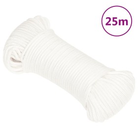 Cuerda de barco polipropileno blanco intenso 4 mm 25 m