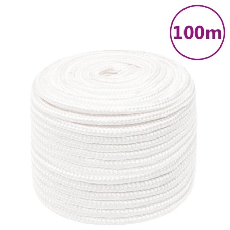 Intense white polypropylene boat rope 14 mm 100 m by vidaXL, Ropes and metal cords - Ref: Foro24-152570, Price: 61,43 €, Disc...