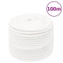 Intense white polypropylene boat rope 14 mm 100 m by vidaXL, Ropes and metal cords - Ref: Foro24-152570, Price: 61,43 €, Disc...