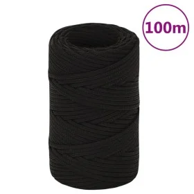 Polyester-Arbeitsseil schwarz 2 mm 100 m von vidaXL, Seile und Metallschnüre - Ref: Foro24-152794, Preis: 13,64 €, Rabatt: %
