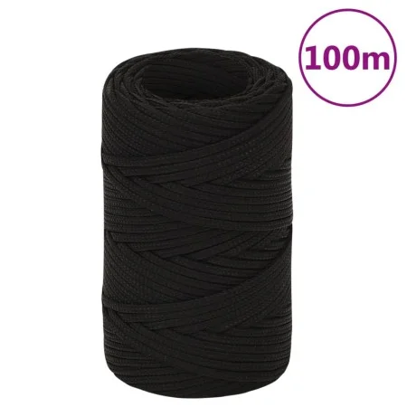 Black polyester work rope 2 mm 100 m by vidaXL, Ropes and metal cords - Ref: Foro24-152794, Price: 13,64 €, Discount: %