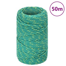 Grünes Polypropylen-Bootsseil 2 mm 50 m von vidaXL, Seile und Metallschnüre - Ref: Foro24-152689, Preis: 9,99 €, Rabatt: %