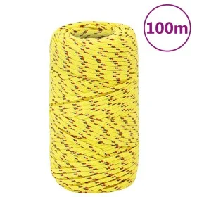 Gelbes Polypropylen-Bootsseil 2 mm 100 m von vidaXL, Seile und Metallschnüre - Ref: Foro24-152584, Preis: 12,02 €, Rabatt: %