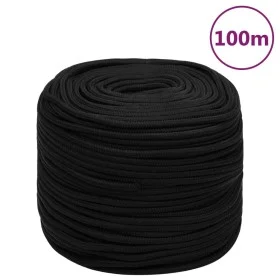 Polyester-Arbeitsseil schwarz 8 mm 100 m von vidaXL, Seile und Metallschnüre - Ref: Foro24-152819, Preis: 37,55 €, Rabatt: %