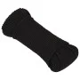 Black polyester work rope 3 mm 100 m by vidaXL, Ropes and metal cords - Ref: Foro24-152799, Price: 16,37 €, Discount: %