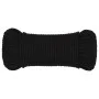 Black polyester work rope 3 mm 100 m by vidaXL, Ropes and metal cords - Ref: Foro24-152799, Price: 16,37 €, Discount: %