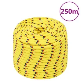 Yellow 14 mm 250 m polypropylene boat rope by vidaXL, Ropes and metal cords - Ref: Foro24-152624, Price: 160,28 €, Discount: %