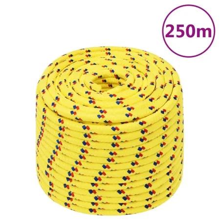 Yellow 14 mm 250 m polypropylene boat rope by vidaXL, Ropes and metal cords - Ref: Foro24-152624, Price: 160,28 €, Discount: %