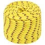 Yellow 14 mm 250 m polypropylene boat rope by vidaXL, Ropes and metal cords - Ref: Foro24-152624, Price: 160,28 €, Discount: %