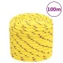 Yellow polypropylene boat rope 16 mm 100 m by vidaXL, Ropes and metal cords - Ref: Foro24-152627, Price: 80,59 €, Discount: %