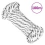 Weißes geflochtenes Bootsseil aus Polyester, 3 mm x 100 m von vidaXL, Seile und Metallschnüre - Ref: Foro24-152748, Preis: 14...