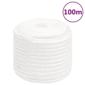Intense white polypropylene boat rope 18 mm 100 m by vidaXL, Ropes and metal cords - Ref: Foro24-152578, Price: 89,72 €, Disc...