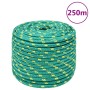 Cuerda de barco polipropileno verde 12 mm 250 m de vidaXL, Sogas y cuerdas metálicas - Ref: Foro24-152726, Precio: 124,42 €, ...