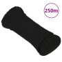 Black polyester work rope 4 mm 250 m by vidaXL, Ropes and metal cords - Ref: Foro24-152805, Price: 31,73 €, Discount: %