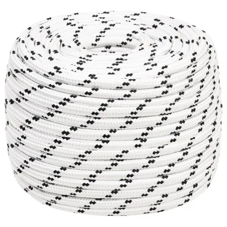 Weißes geflochtenes Polyester-Bootstauwerk 12 mmx100 m von vidaXL, Seile und Metallschnüre - Ref: Foro24-152777, Preis: 60,54...