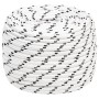 Weißes geflochtenes Polyester-Bootstauwerk 12 mmx100 m von vidaXL, Seile und Metallschnüre - Ref: Foro24-152777, Preis: 58,60...