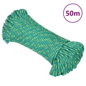 Grünes Polypropylen-Bootsseil 4 mm 50 m von vidaXL, Seile und Metallschnüre - Ref: Foro24-152699, Preis: 11,33 €, Rabatt: %