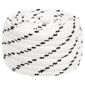 White polyester braided boat rope 16 mmx50 m by vidaXL, Ropes and metal cords - Ref: Foro24-152784, Price: 57,89 €, Discount: %