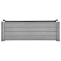 Arriate de jardín PP gris piedra 100x43x35 cm