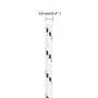 Weißes Polyester-Arbeitsseil 10 mm 100 m von vidaXL, Seile und Metallschnüre - Ref: Foro24-152773, Preis: 49,57 €, Rabatt: %