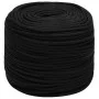 Schwarzes Polyester-Arbeitsseil 6 mm 100 m von vidaXL, Seile und Metallschnüre - Ref: Foro24-152814, Preis: 27,09 €, Rabatt: %