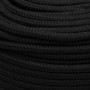 Schwarzes Polyester-Arbeitsseil 6 mm 100 m von vidaXL, Seile und Metallschnüre - Ref: Foro24-152814, Preis: 25,00 €, Rabatt: %