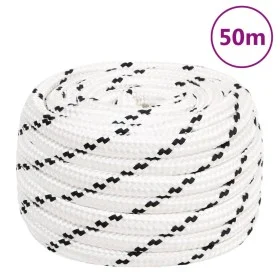 Weißes Polyester-Arbeitsseil 18 mm 50 m von vidaXL, Seile und Metallschnüre - Ref: Foro24-152787, Preis: 59,44 €, Rabatt: %
