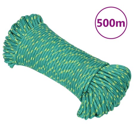 Green polypropylene boat rope 5 mm 500 m by vidaXL, Ropes and metal cords - Ref: Foro24-152707, Price: 51,46 €, Discount: %