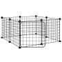 8-panel pet cage with black steel door 35x35cm by vidaXL, Cages and habitats for small animals - Ref: Foro24-171622, Price: 2...
