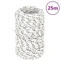White polyester braided boat rope 2 mm x 25 m by vidaXL, Ropes and metal cords - Ref: Foro24-152741, Price: 8,19 €, Discount: %