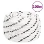 White polyester work rope 16 mm 100 m by vidaXL, Ropes and metal cords - Ref: Foro24-152785, Price: 104,08 €, Discount: %