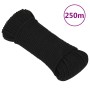 Cuerda de trabajo poliéster negro 3 mm 250 m de vidaXL, Sogas y cuerdas metálicas - Ref: Foro24-152800, Precio: 24,54 €