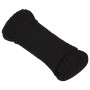 Schwarzes Polyester-Arbeitsseil 3 mm 250 m von vidaXL, Seile und Metallschnüre - Ref: Foro24-152800, Preis: 25,87 €, Rabatt: %