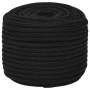 Schwarzes Polyester-Arbeitsseil 12 mm 250 m von vidaXL, Seile und Metallschnüre - Ref: Foro24-152829, Preis: 180,54 €, Rabatt: %