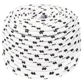 Weißes geflochtenes Polyester-Bootstauwerk 8 mmx100 m von vidaXL, Seile und Metallschnüre - Ref: Foro24-152768, Preis: 30,10 ...