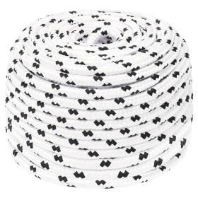 Weißes geflochtenes Polyester-Bootstauwerk 8 mmx100 m von vidaXL, Seile und Metallschnüre - Ref: Foro24-152768, Preis: 30,56 ...