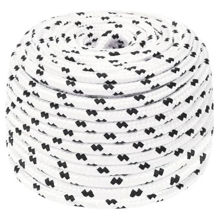 Weißes geflochtenes Polyester-Bootstauwerk 8 mmx100 m von vidaXL, Seile und Metallschnüre - Ref: Foro24-152768, Preis: 30,10 ...