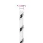 White polyester braided boat rope 4 mmx25 m by vidaXL, Ropes and metal cords - Ref: Foro24-152751, Price: 8,45 €, Discount: %