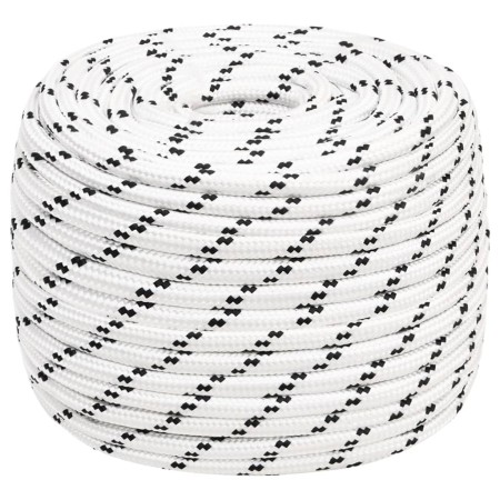Weißes geflochtenes Polyester-Bootstauwerk 14 mmx250 m von vidaXL, Seile und Metallschnüre - Ref: Foro24-152782, Preis: 177,0...