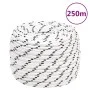 Braided white polyester boat rope 14 mm x 250 m by vidaXL, Ropes and metal cords - Ref: Foro24-152782, Price: 174,25 €, Disco...