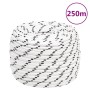 Weißes geflochtenes Polyester-Bootstauwerk 14 mmx250 m von vidaXL, Seile und Metallschnüre - Ref: Foro24-152782, Preis: 177,0...
