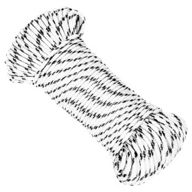 White polyester braided boat rope 3 mmx25 m by vidaXL, Ropes and metal cords - Ref: Foro24-152746, Price: 7,82 €, Discount: %