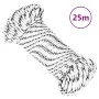 White polyester braided boat rope 3 mmx25 m by vidaXL, Ropes and metal cords - Ref: Foro24-152746, Price: 7,82 €, Discount: %