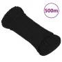 Black polyester work rope 5 mm 500 m by vidaXL, Ropes and metal cords - Ref: Foro24-152811, Price: 67,45 €, Discount: %