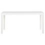 Mesa de jardín PP blanco 150x90x72 cm